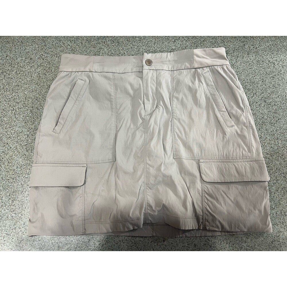 Athleta Skort Womens 10 Gray Lined Skirt Performance Pockets Pickleball